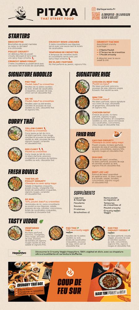 Pitaya Thaï Street Food - Menu Image 1