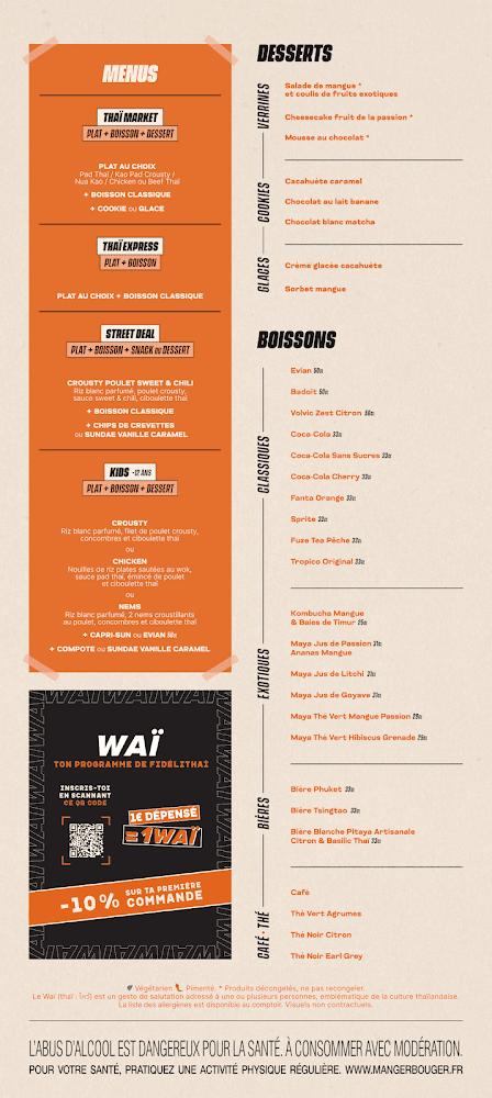 Pitaya Thaï Street Food - Menu Image 2